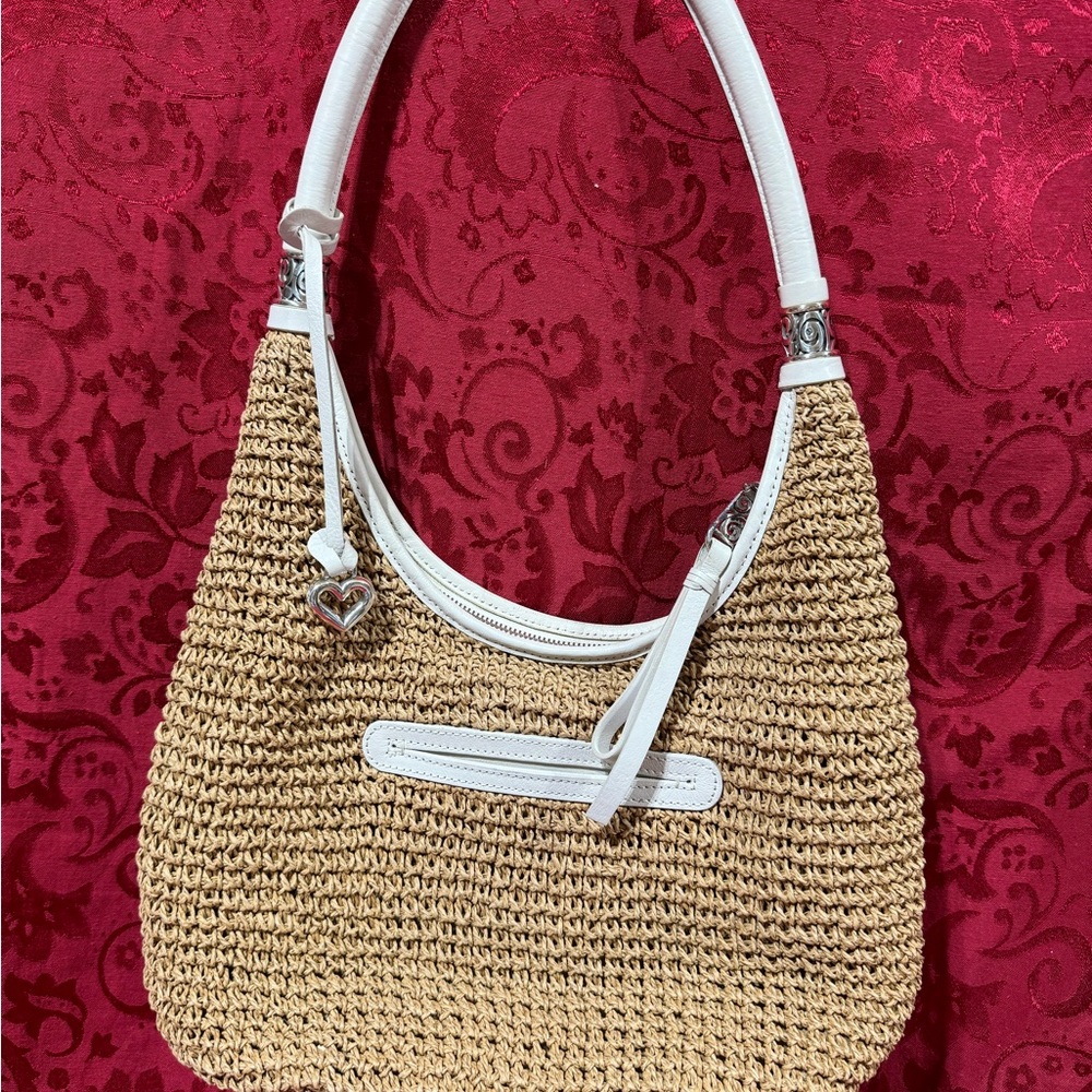Brighton woven Tan and White Women's Bag